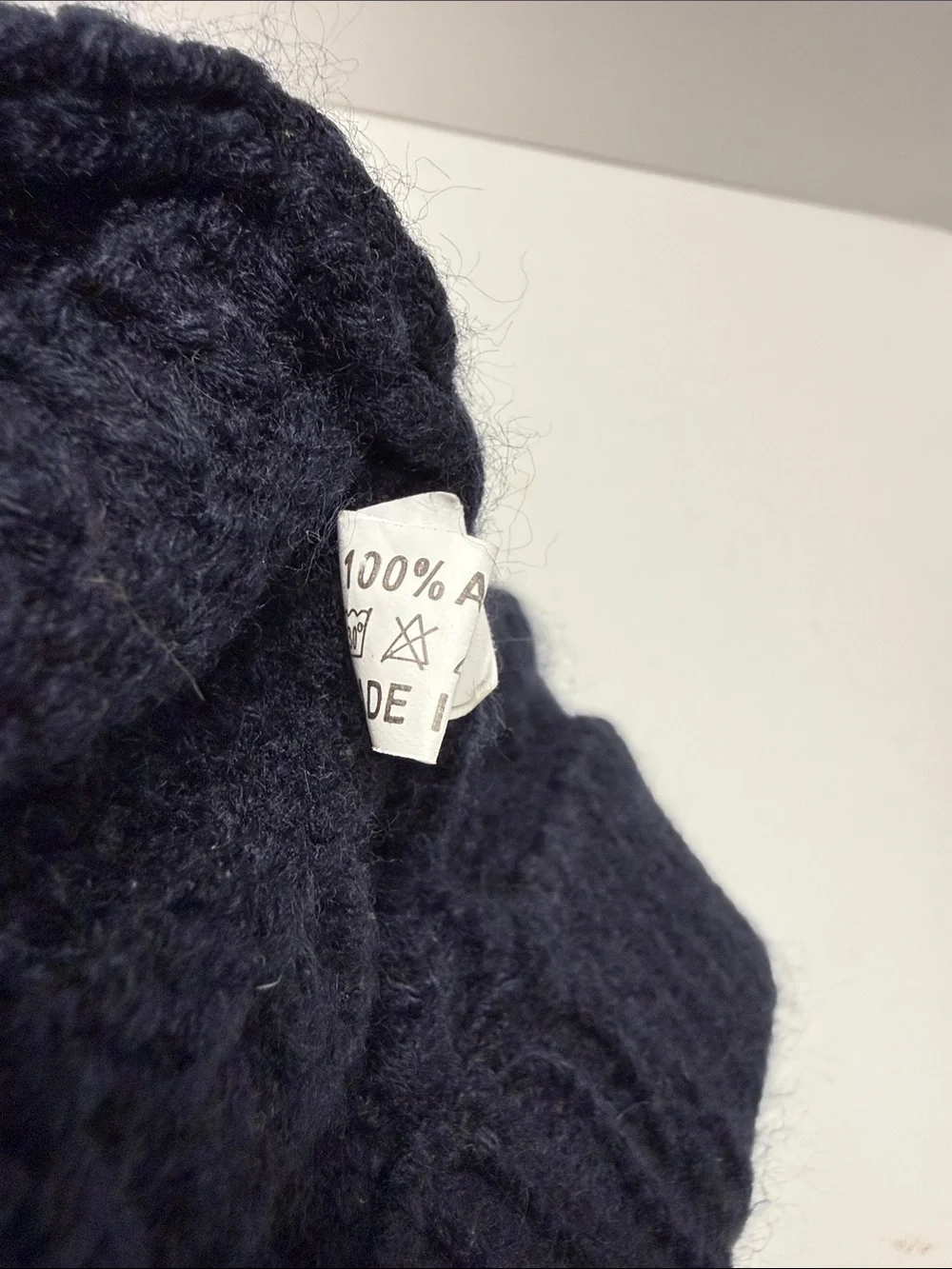 Kids Black Knit Beanie